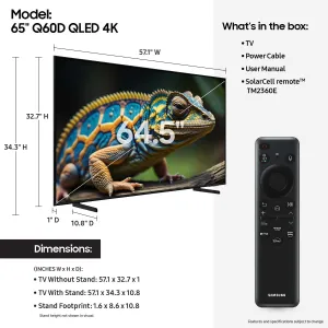 65" 4K Q60D QLED TV With IR Touchframe and Mini PC