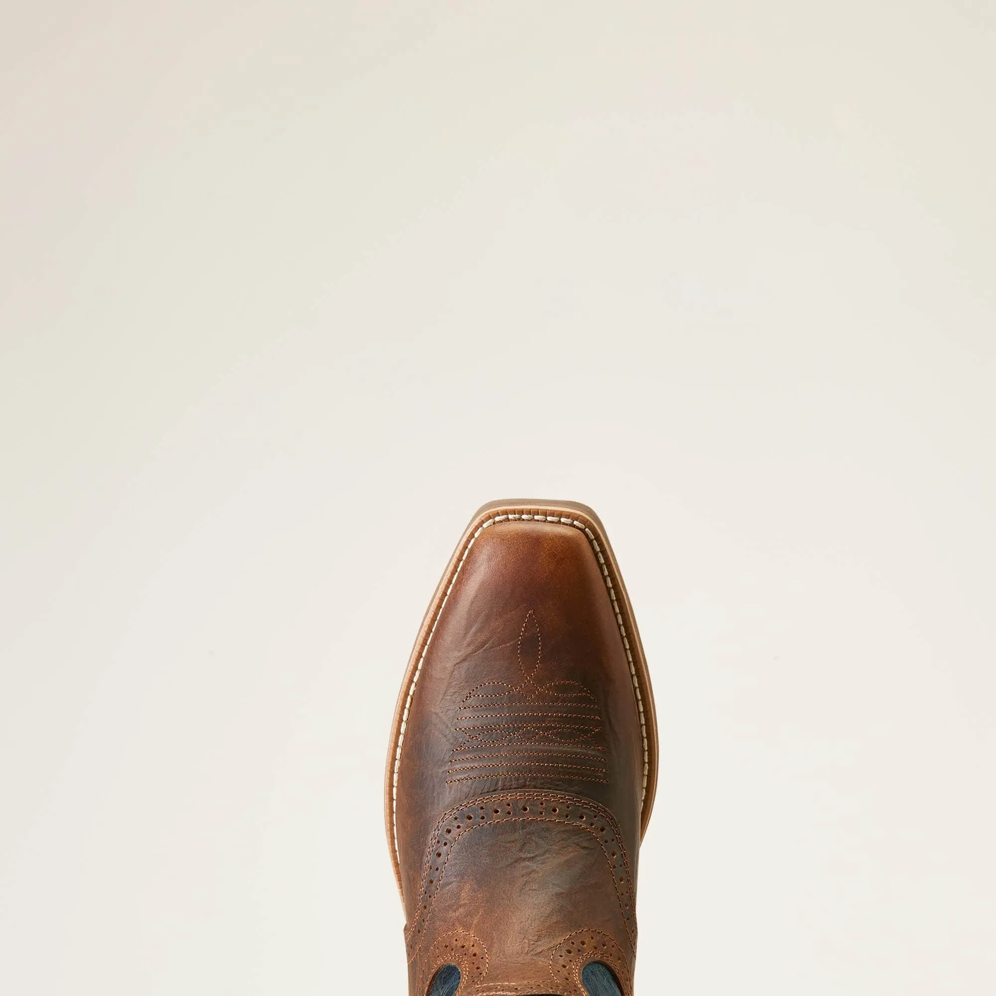 Ariat Men’s Hybrid Roughstock Square Toe Fiery Brown Crunch Western Boot
