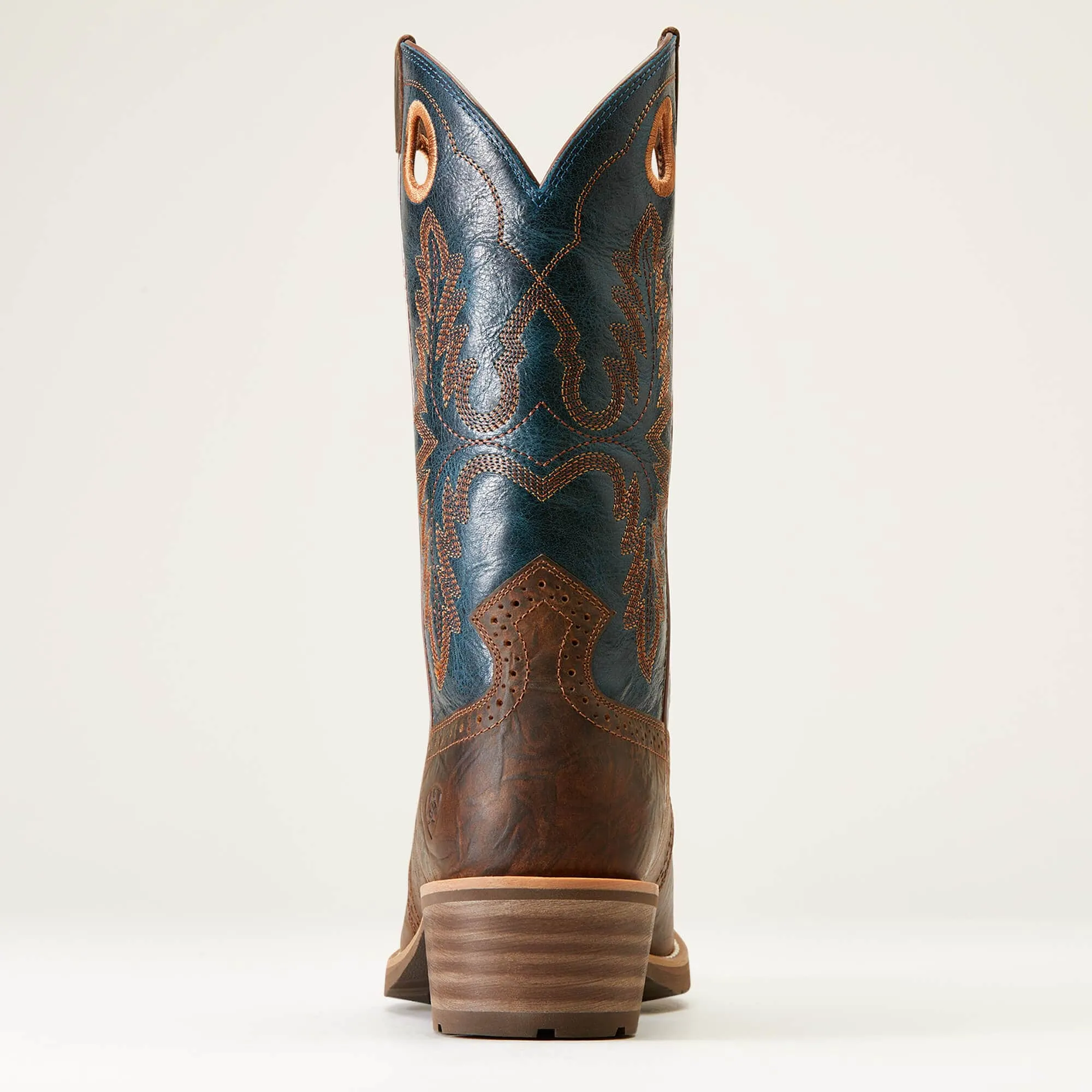 Ariat Men’s Hybrid Roughstock Square Toe Fiery Brown Crunch Western Boot