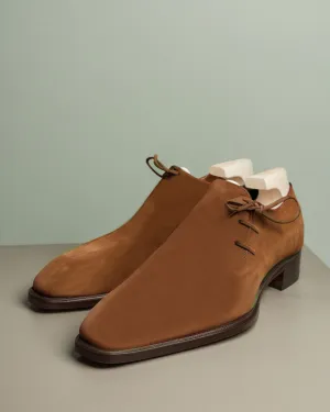 Brown Leather Camria Whole Cut Oxfords