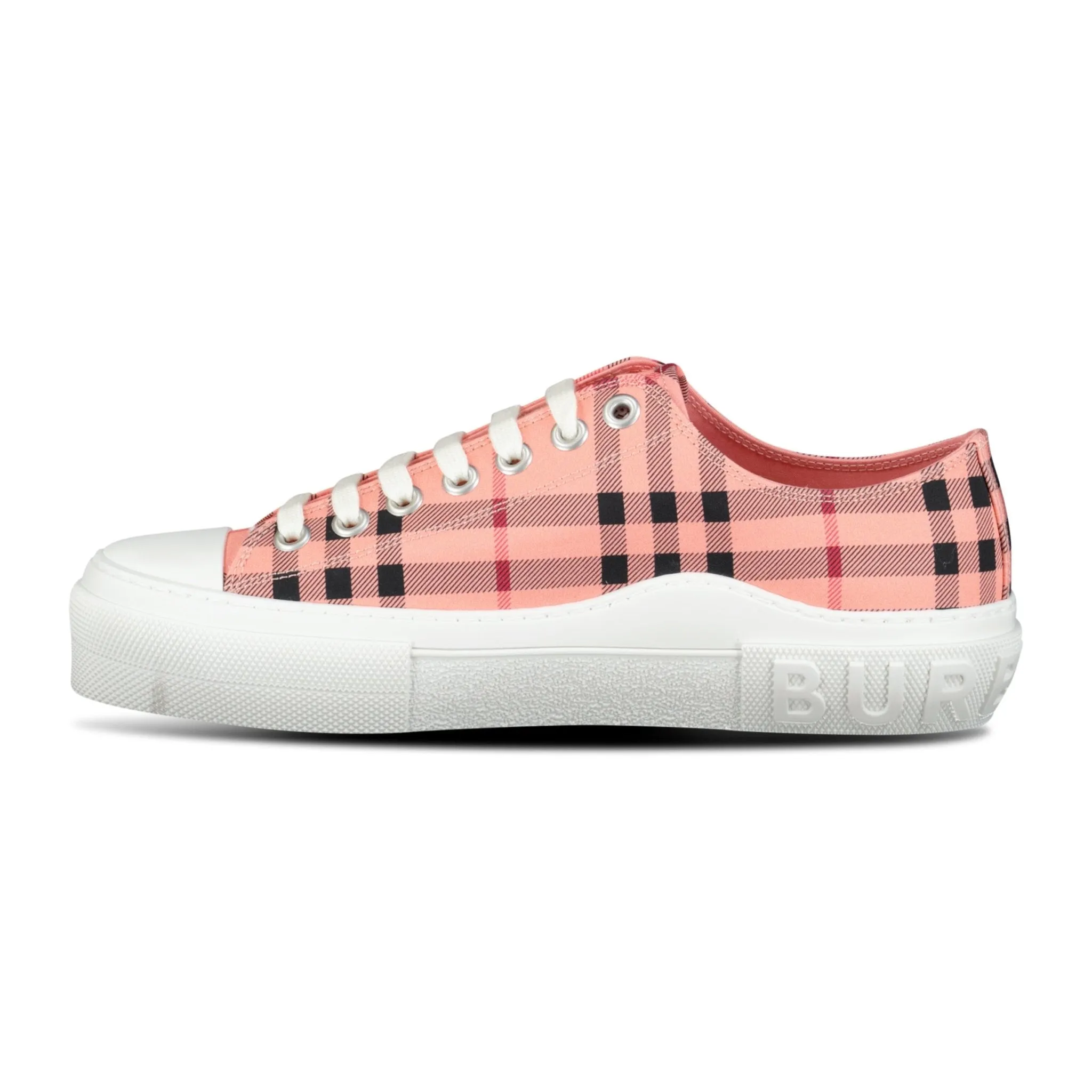 Burberry 'Jack Low' Check Trainers Pink