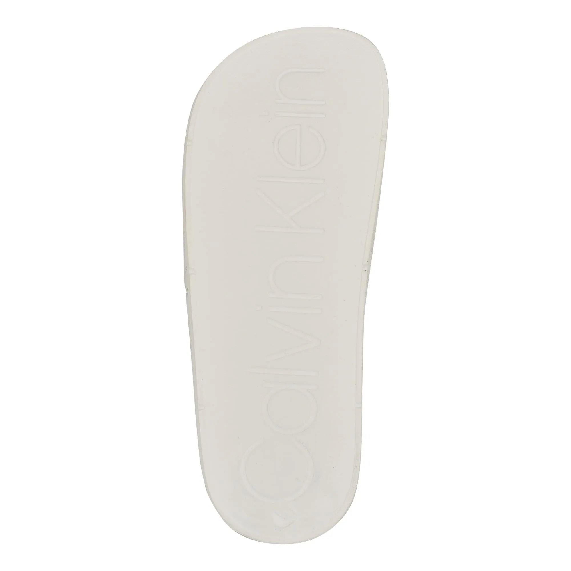 Calvin Klein Women's Athens Slide Sandal, White 140, 8