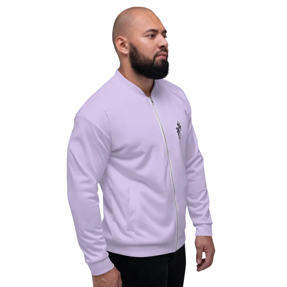 CRXWN | Drip or Dye Sunblocked Run Star Hike Pastel Purple Solid UNISEX Bomber Jacket