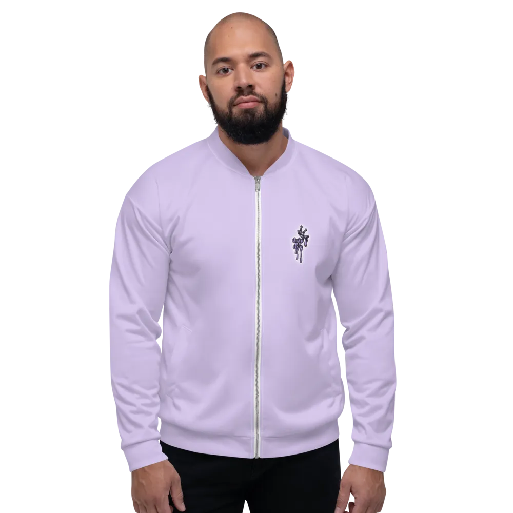 CRXWN | Drip or Dye Sunblocked Run Star Hike Pastel Purple Solid UNISEX Bomber Jacket