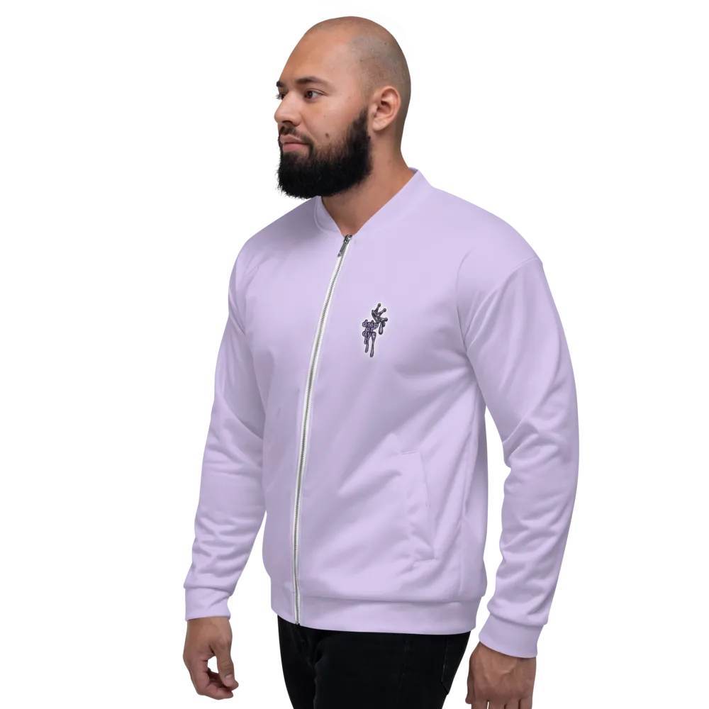 CRXWN | Drip or Dye Sunblocked Run Star Hike Pastel Purple Solid UNISEX Bomber Jacket