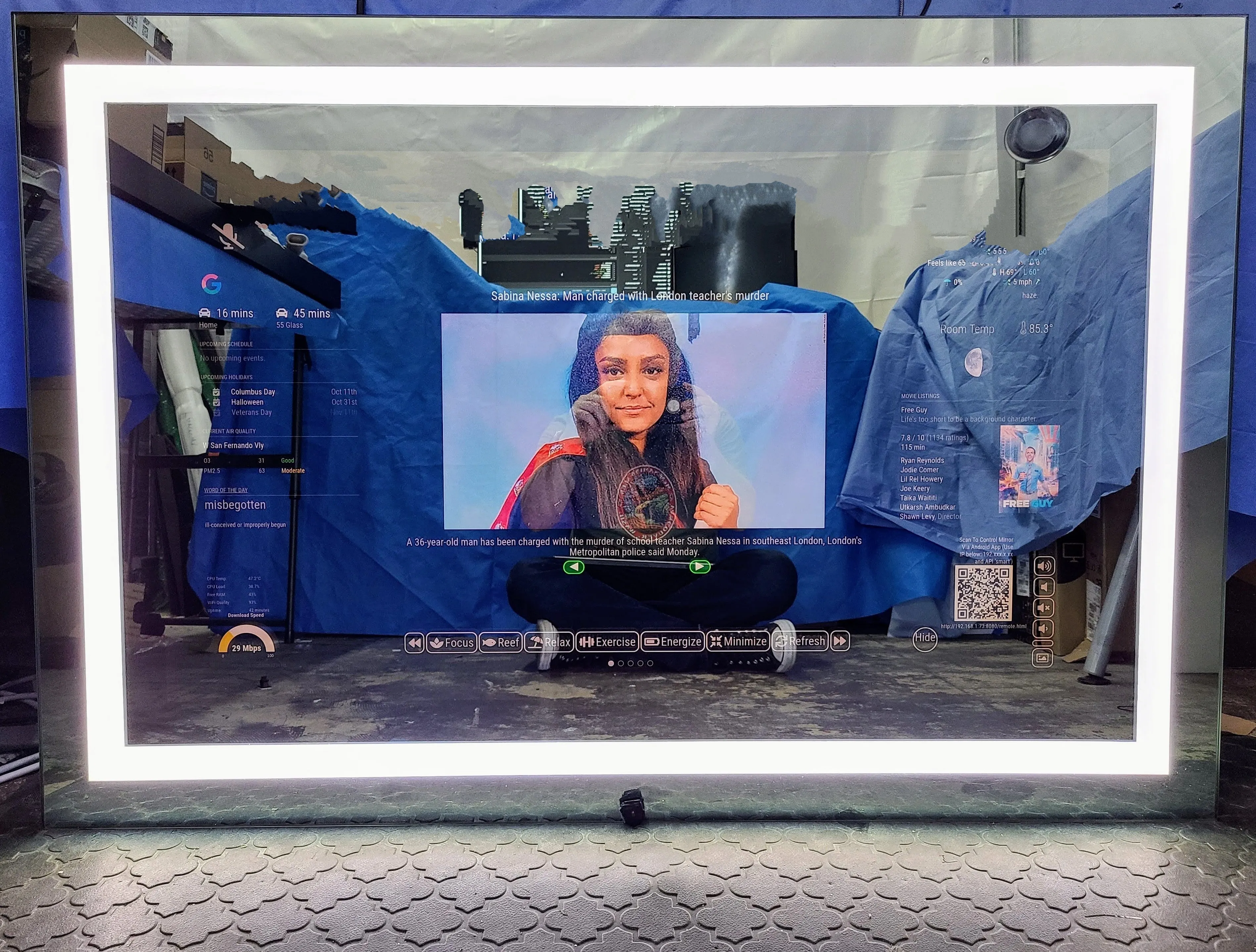 Customize Your Frameless DAKboard Smart Vanity Mirror - Choose Your Display and Mirror Size