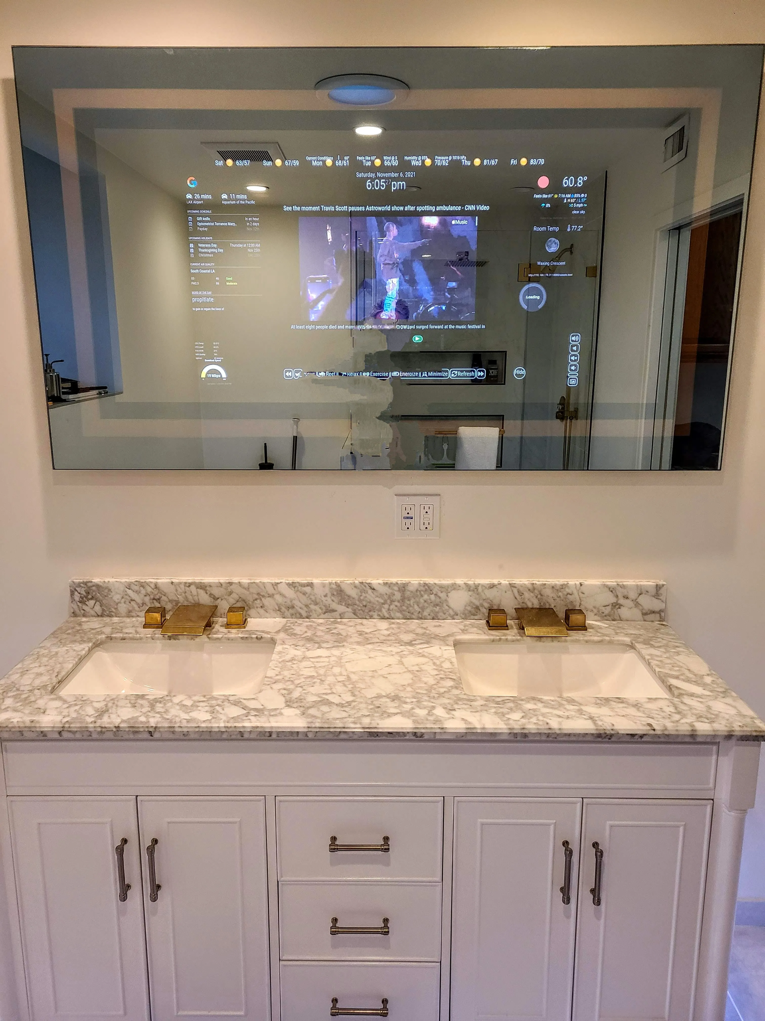 Customize Your Frameless DAKboard Smart Vanity Mirror - Choose Your Display and Mirror Size