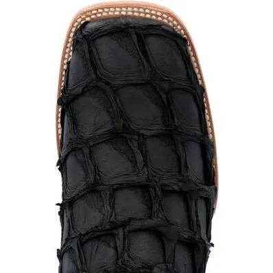 Durango® Men’s Premium Exotics Matte Black Pirarucu Western Boot