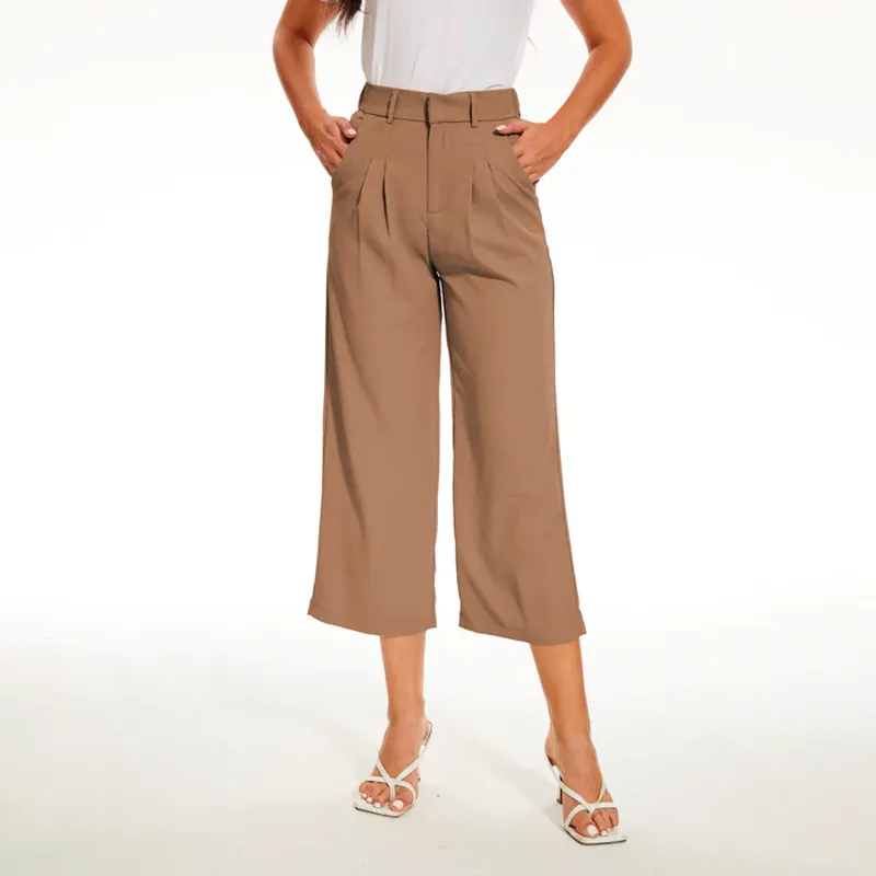 Effortless Tailored Wide Leg Pants