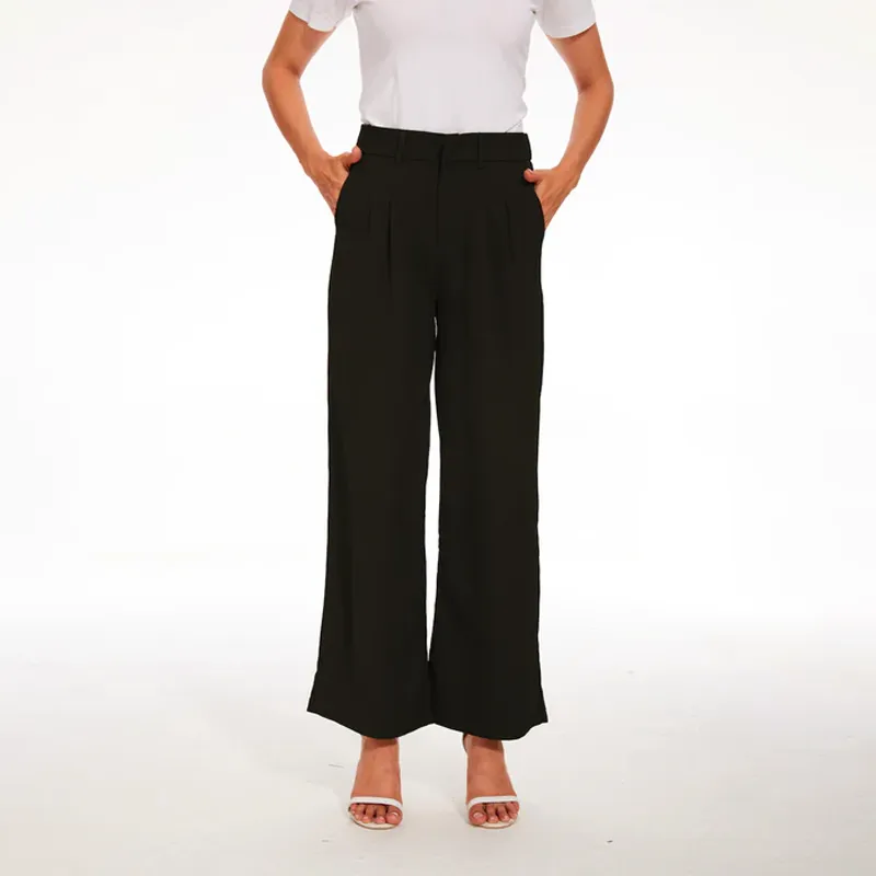 Effortless Tailored Wide Leg Pants