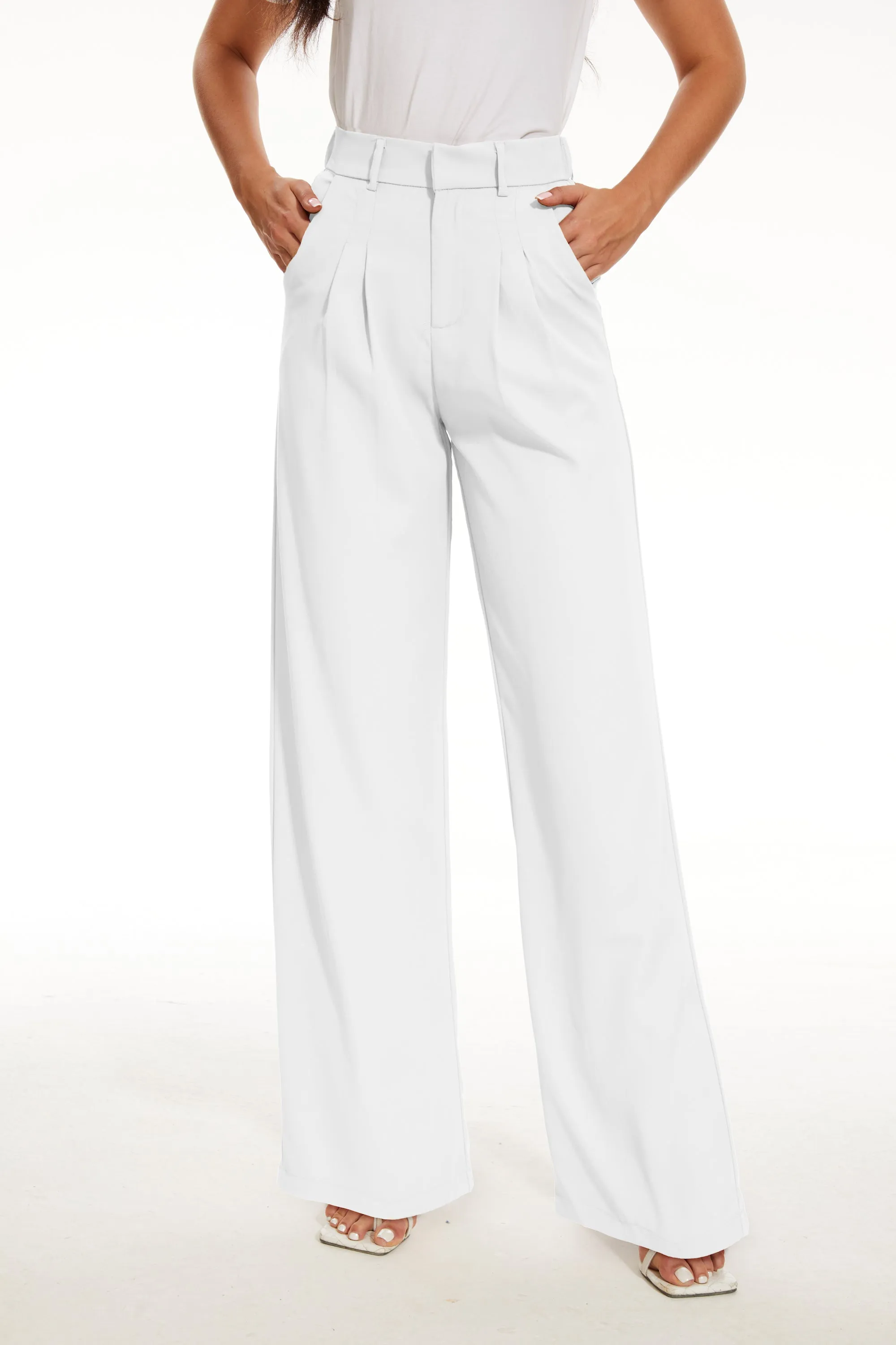 Effortless Tailored Wide Leg Pants