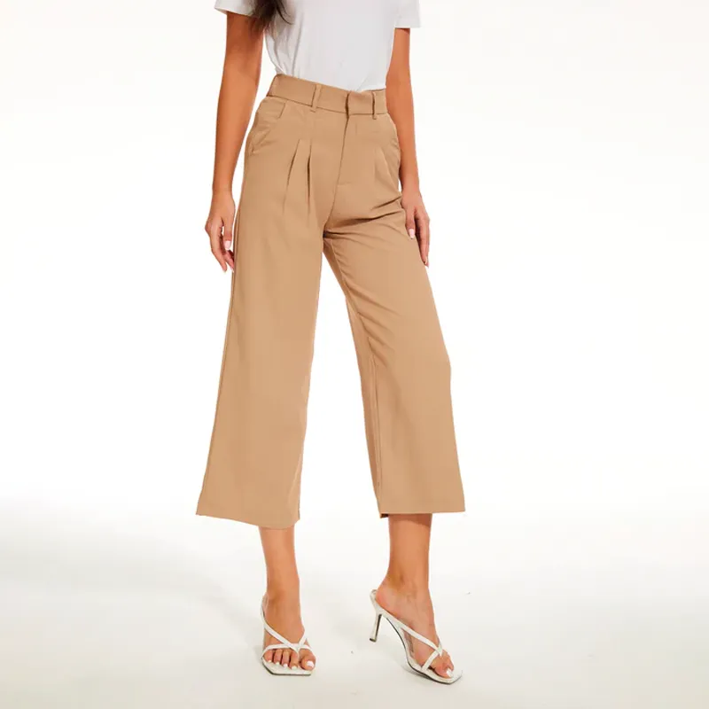 Effortless Tailored Wide Leg Pants