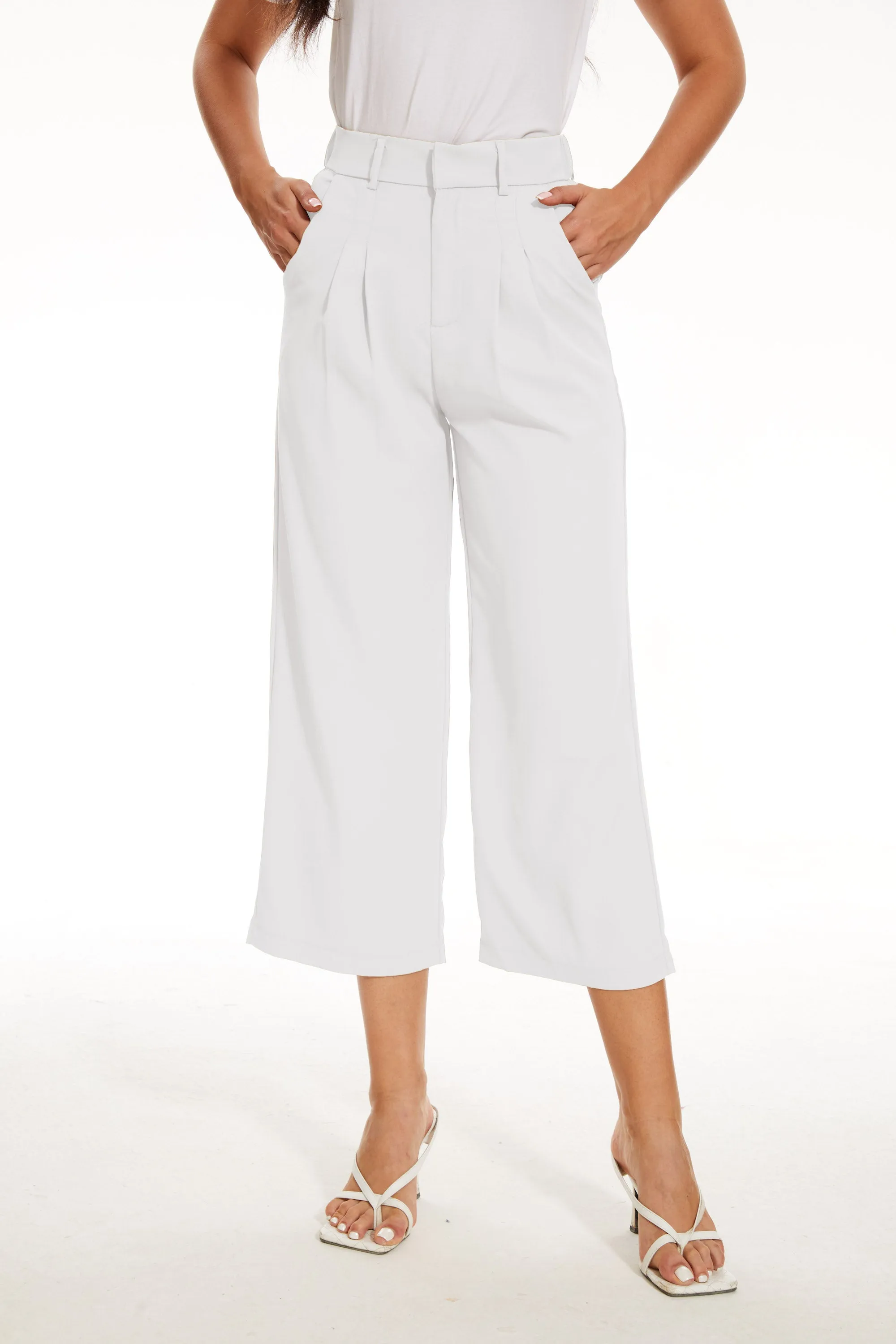 Effortless Tailored Wide Leg Pants