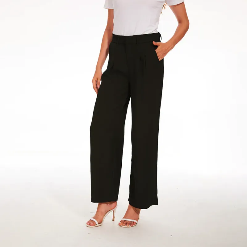 Effortless Tailored Wide Leg Pants