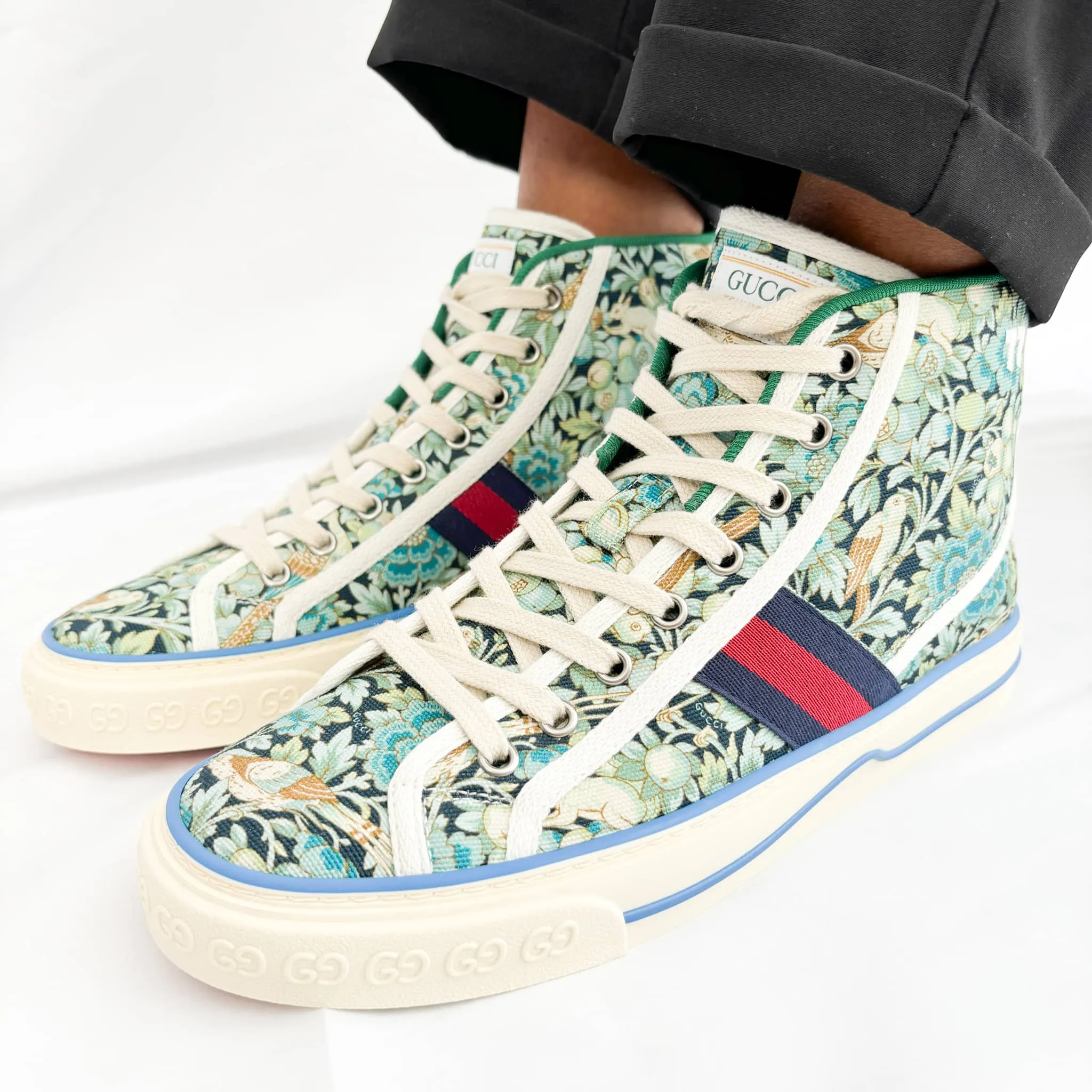 Gucci 1977 X Liberty of London High Top Trainers