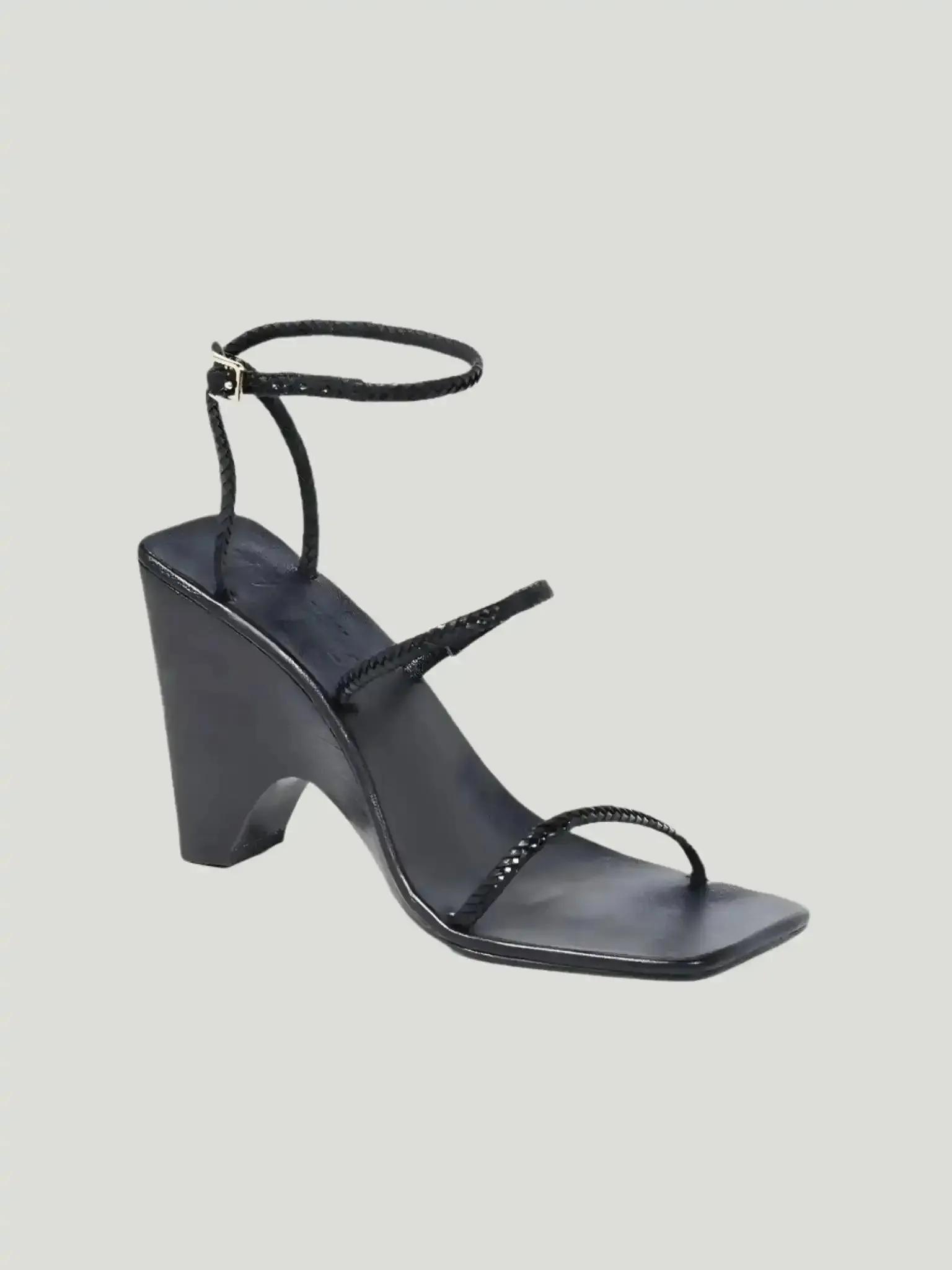 Jaggar Woven Leather Wedge Sandals