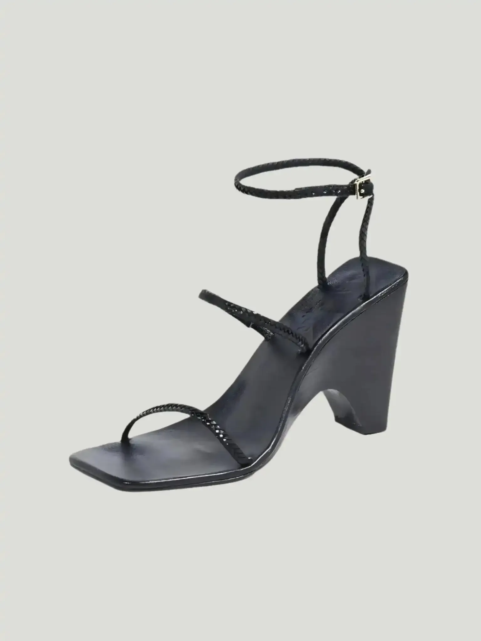 Jaggar Woven Leather Wedge Sandals