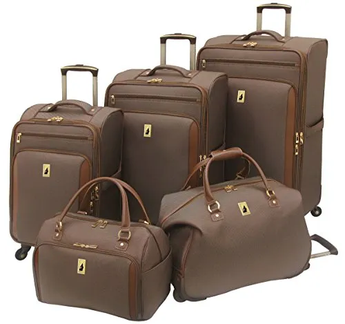 London Fog Kensington 21 Inch Expandable Spinner Carry-on, Bronze