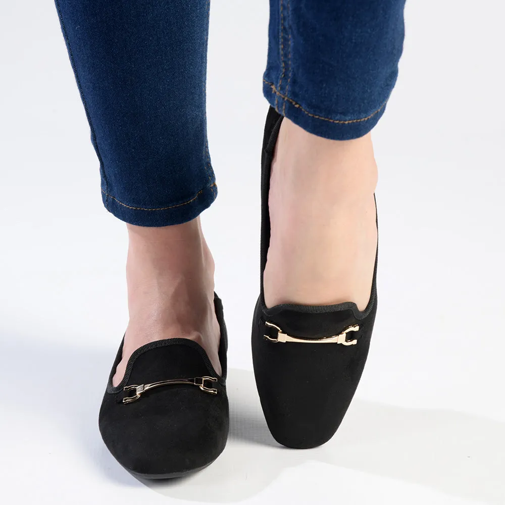 Madison Pearl - Metal Trim Pump - Black