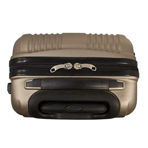 Mancini Santa Barbara Lightweight Carry-on Spinner Luggage in Black