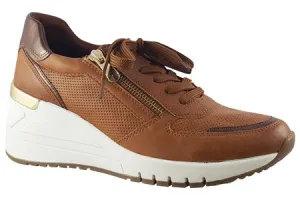 Marco Tozzi Womens Fashion Trainers - Tan