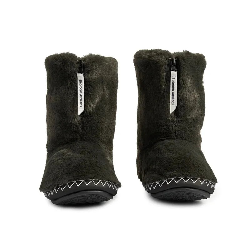 Marilyn - Classic Faux Fur Boot - Charcoal