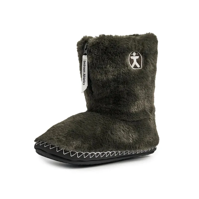 Marilyn - Classic Faux Fur Boot - Charcoal