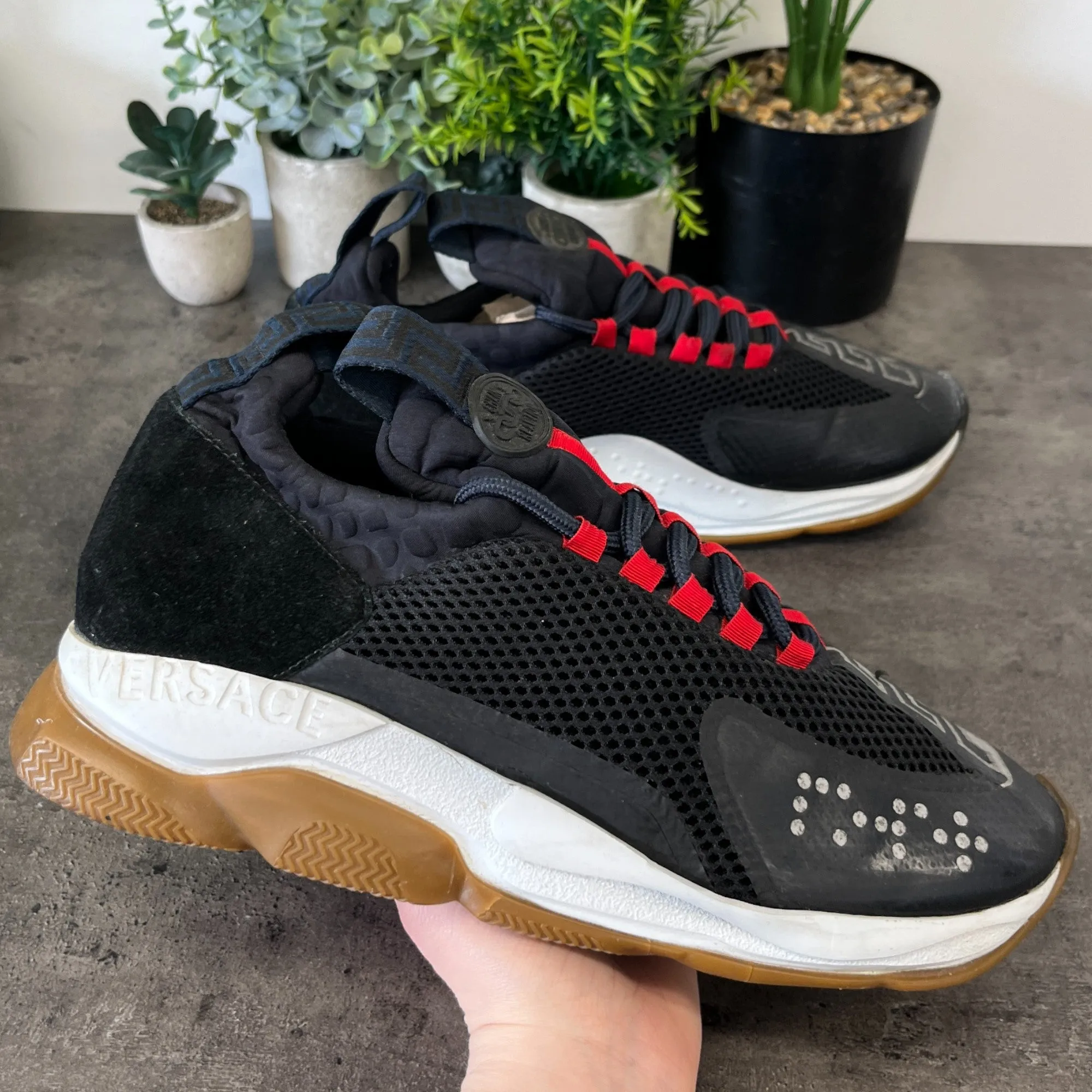 Men's Chain Reaction Low Trainers Black Size EU 44 / UK 10
