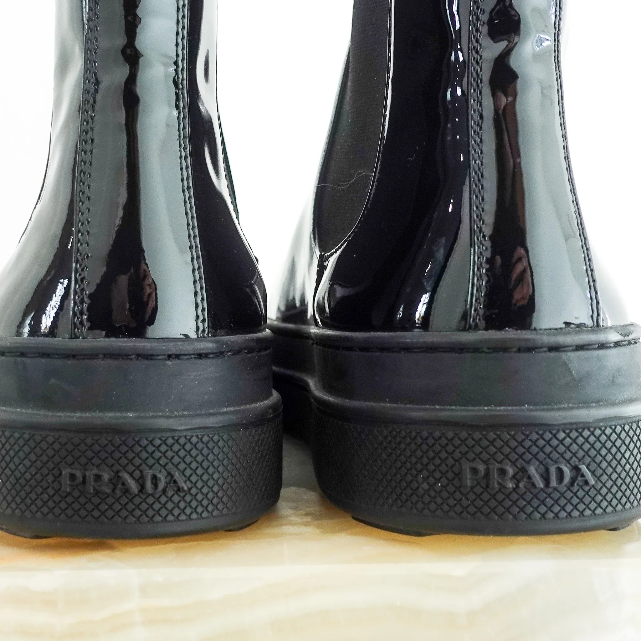 NEW Patent chelsea boot RRP £1.1k