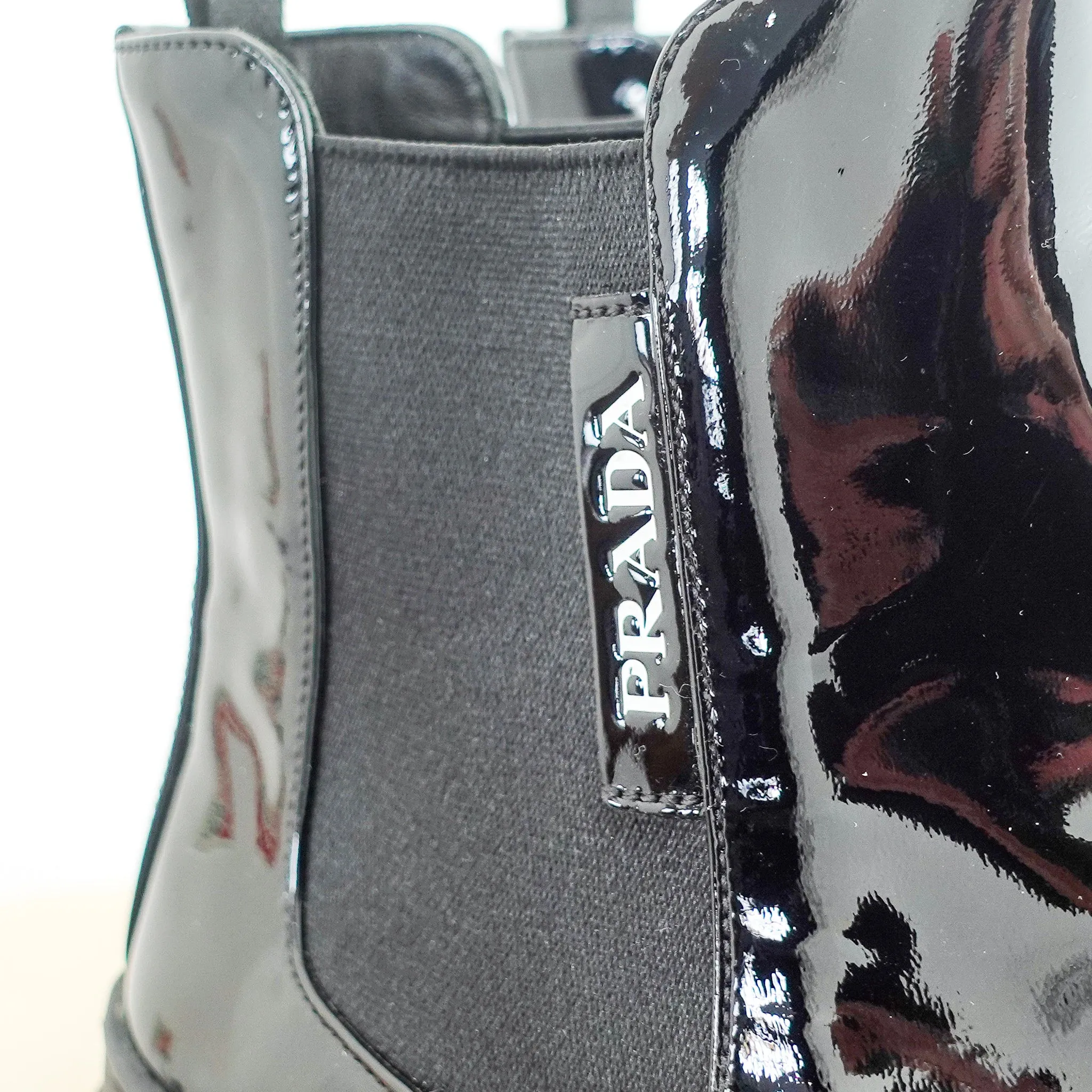 NEW Patent chelsea boot RRP £1.1k