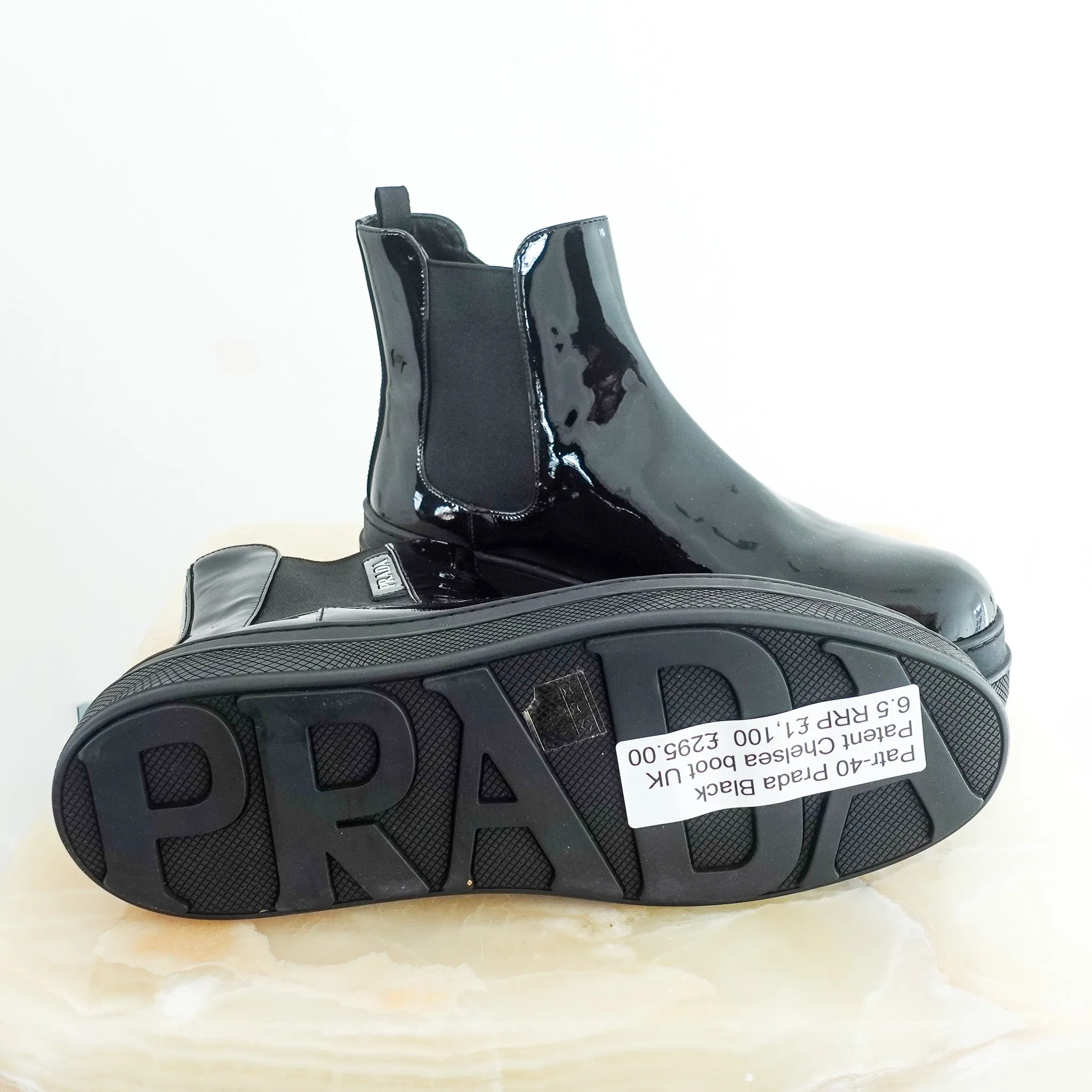 NEW Patent chelsea boot RRP £1.1k