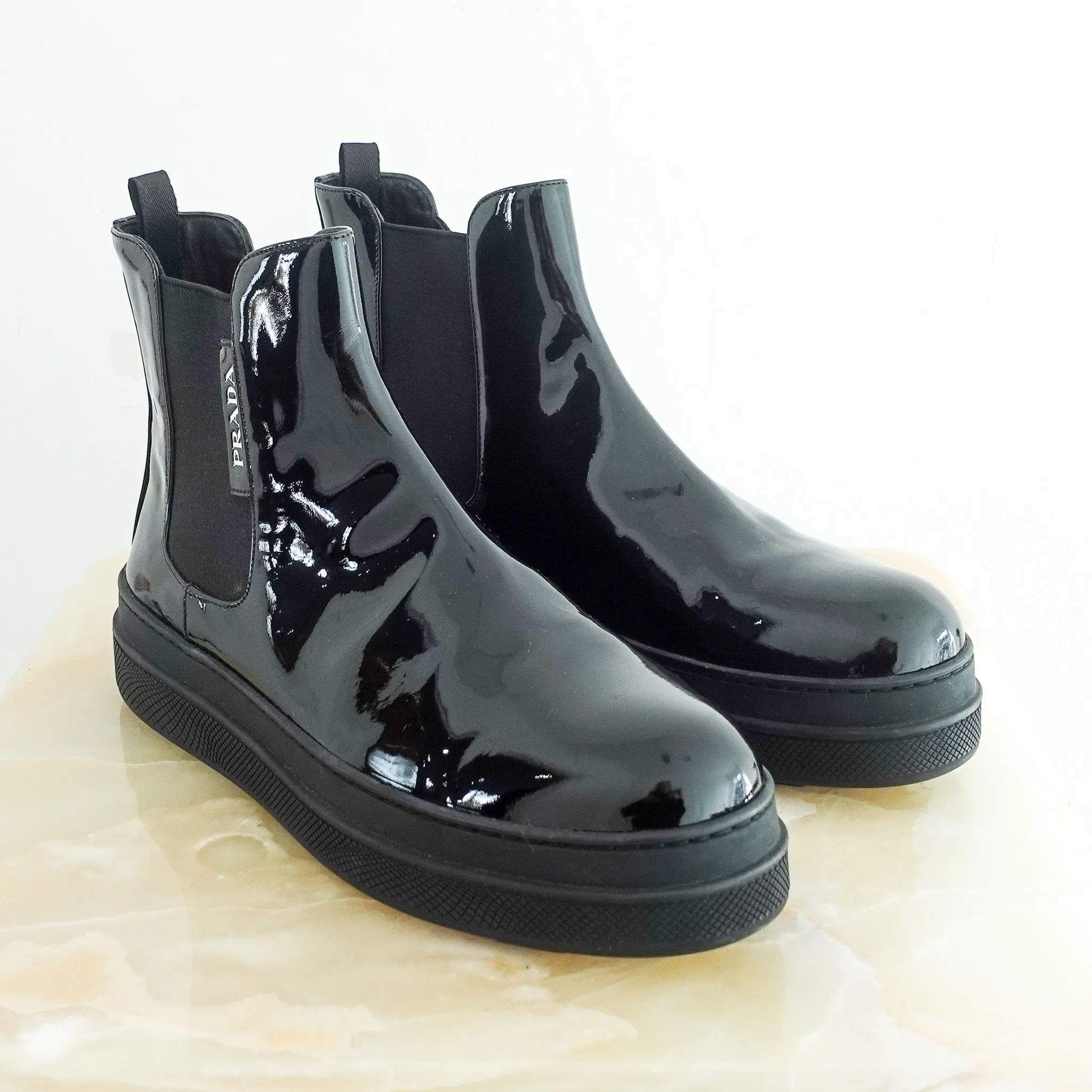 NEW Patent chelsea boot RRP £1.1k