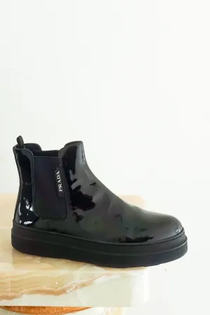 NEW Patent chelsea boot RRP £1.1k