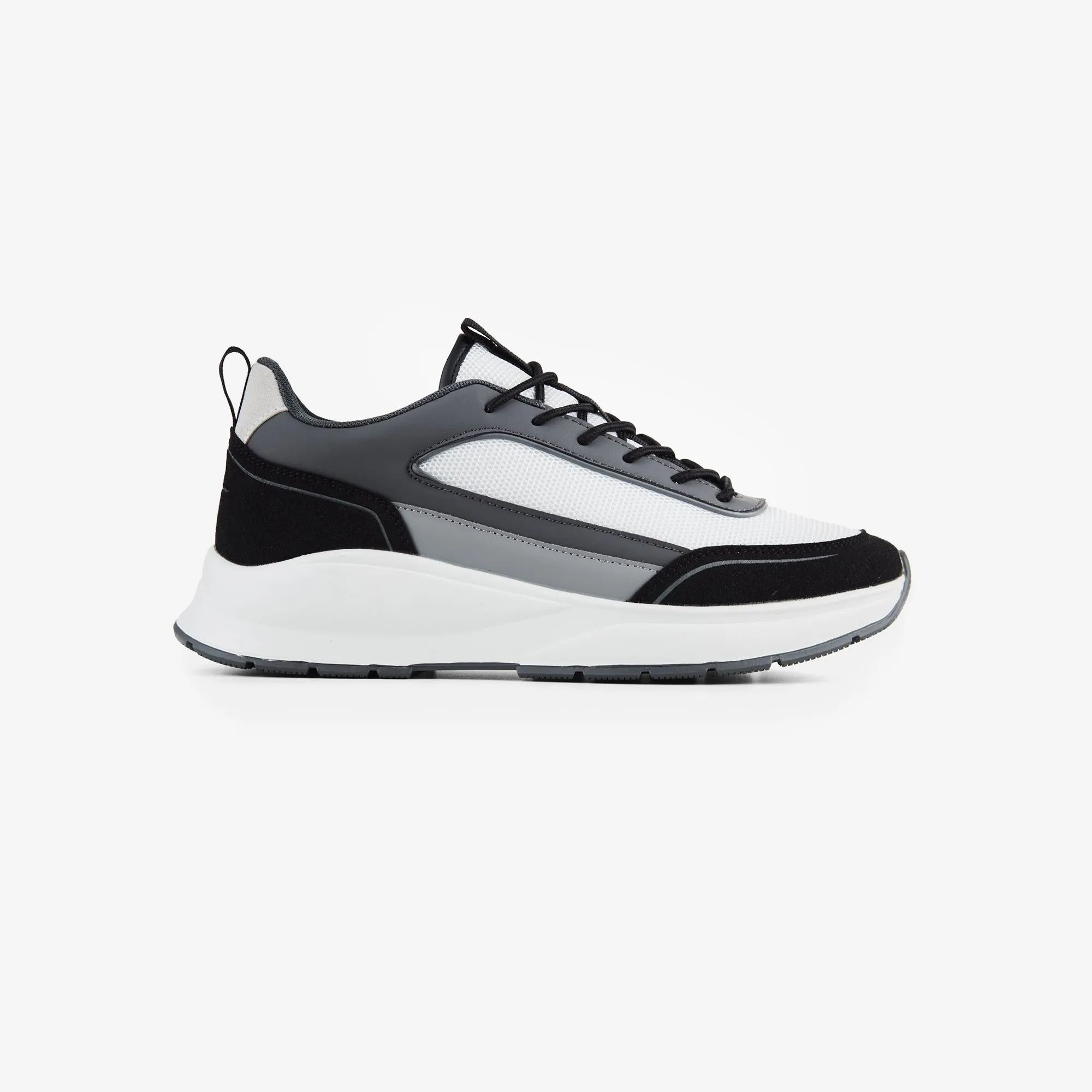 Premium Tech Runner | White Black