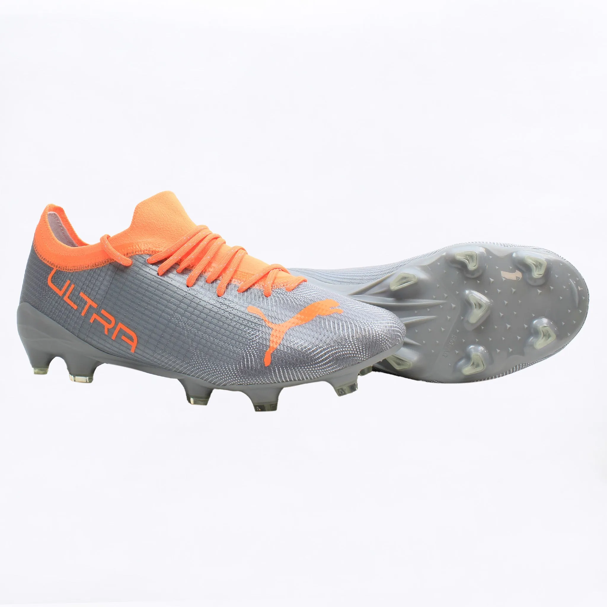 Puma Ultra 2.4 FG/AG Silver Mens Football Boots NO BOX