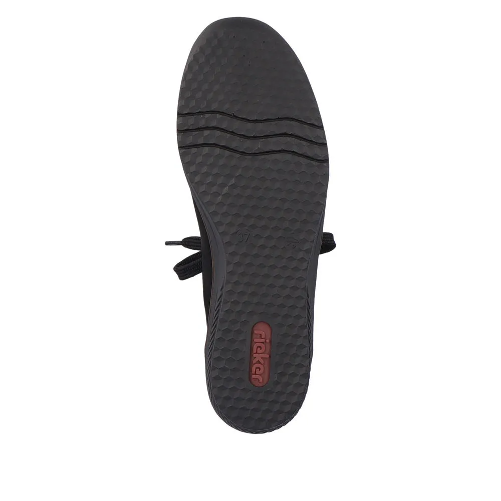 Rieker Ladies Zip Sided Lace Up Shoe