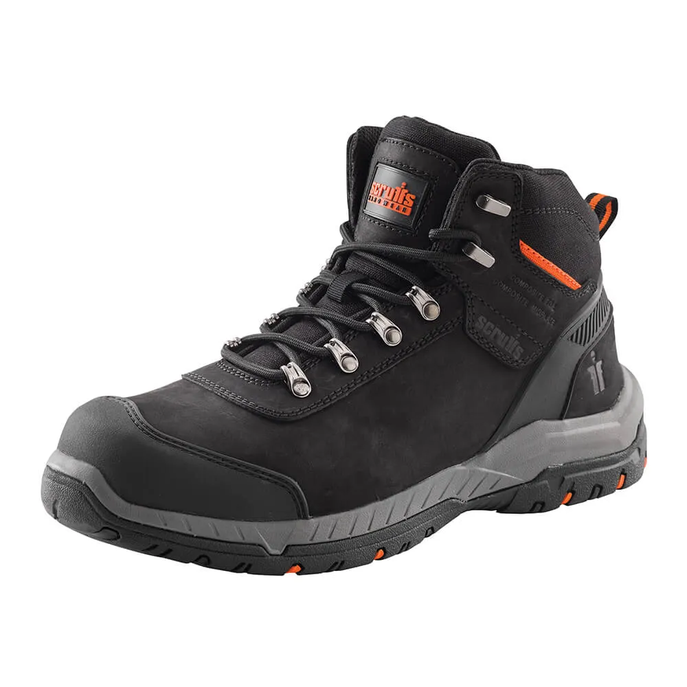 Scruffs Sabatan Safety Work Boots Black - Sale