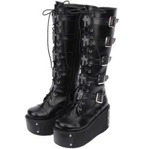 Ursula Steamshadow - Gothic Punk High Boots by The Nevermore