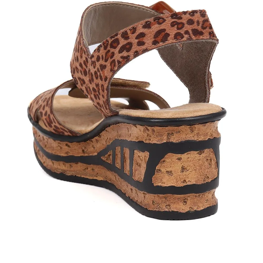 Wedge Two-Tone Sandals - RKR33519 / 319 713