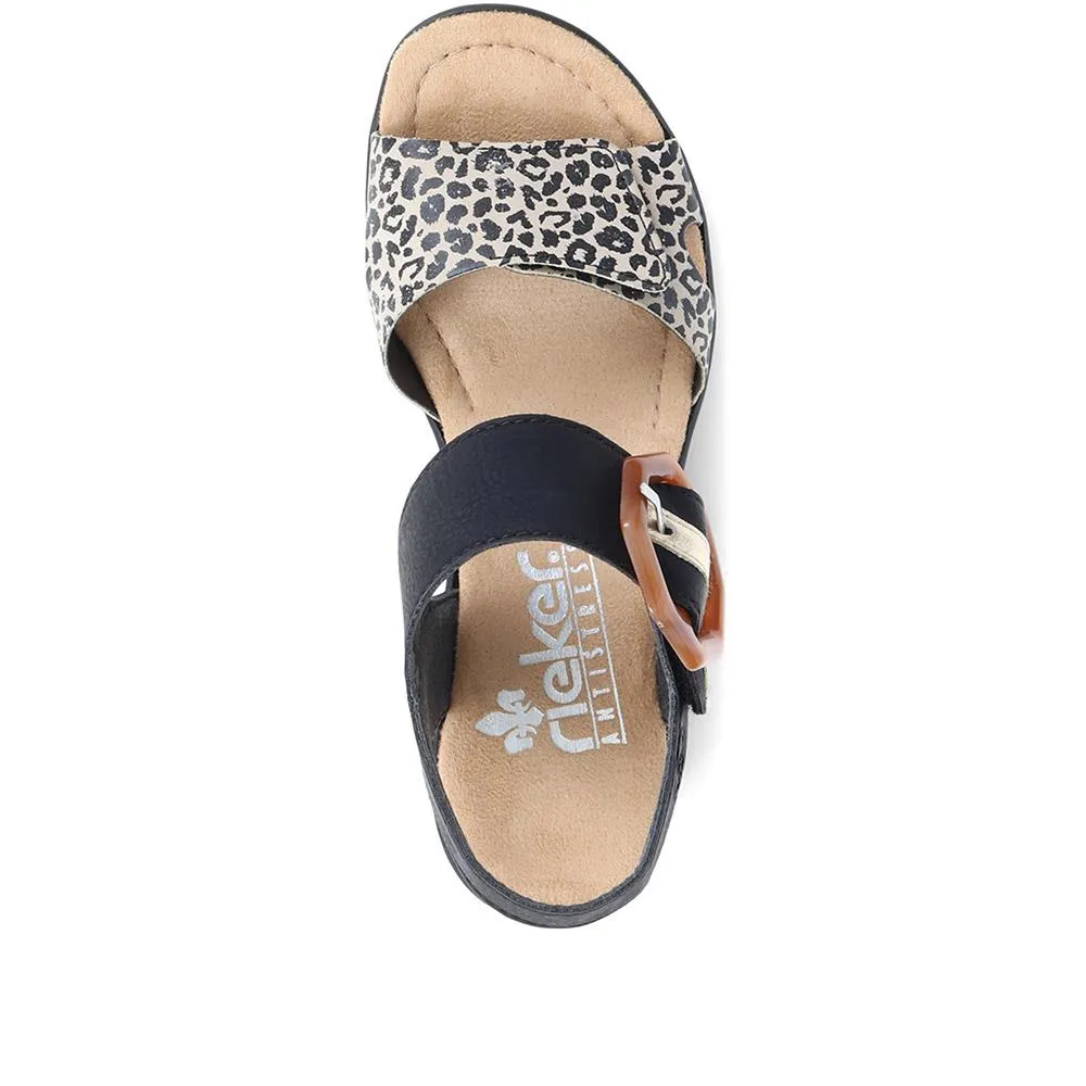 Wedge Two-Tone Sandals - RKR33519 / 319 713