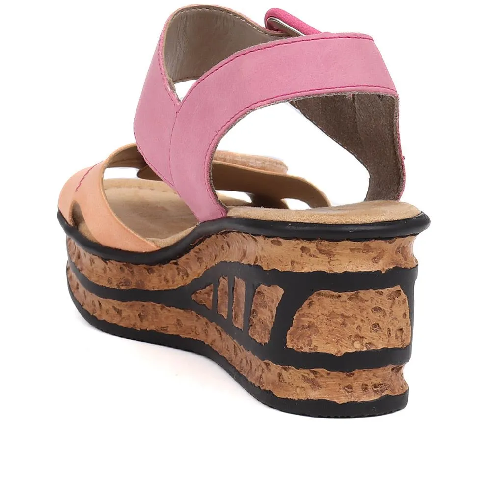 Wedge Two-Tone Sandals - RKR33519 / 319 713