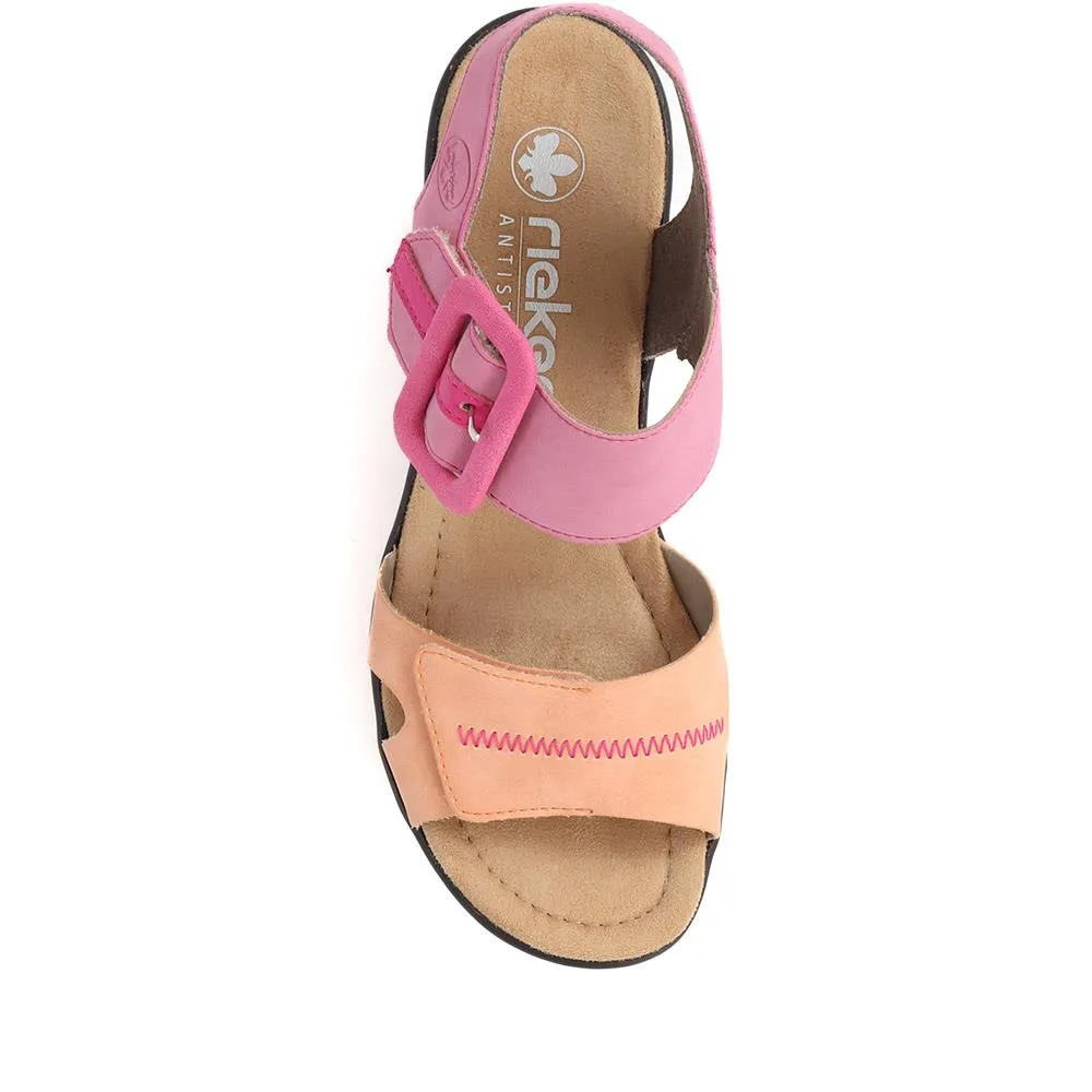 Wedge Two-Tone Sandals - RKR33519 / 319 713