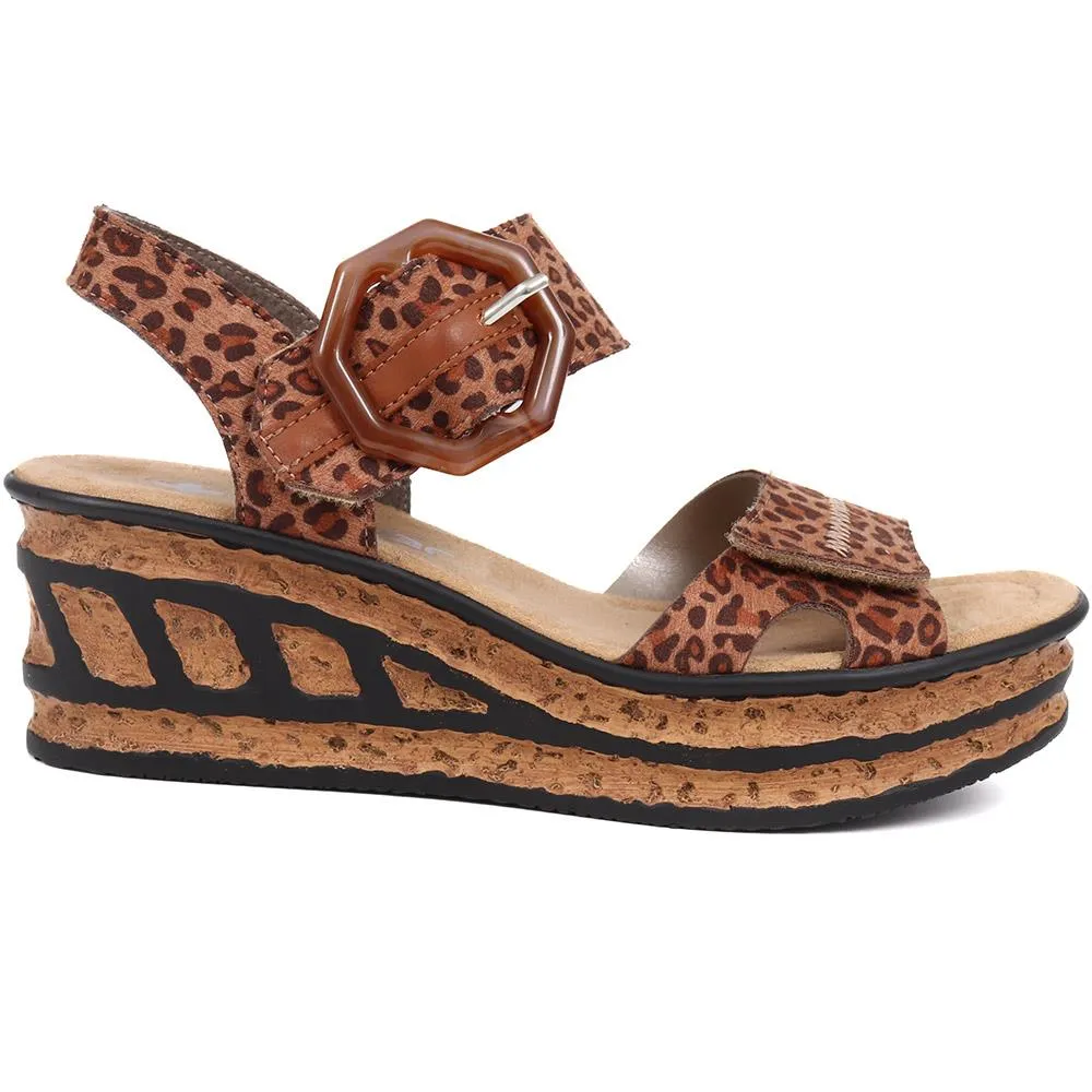 Wedge Two-Tone Sandals - RKR33519 / 319 713