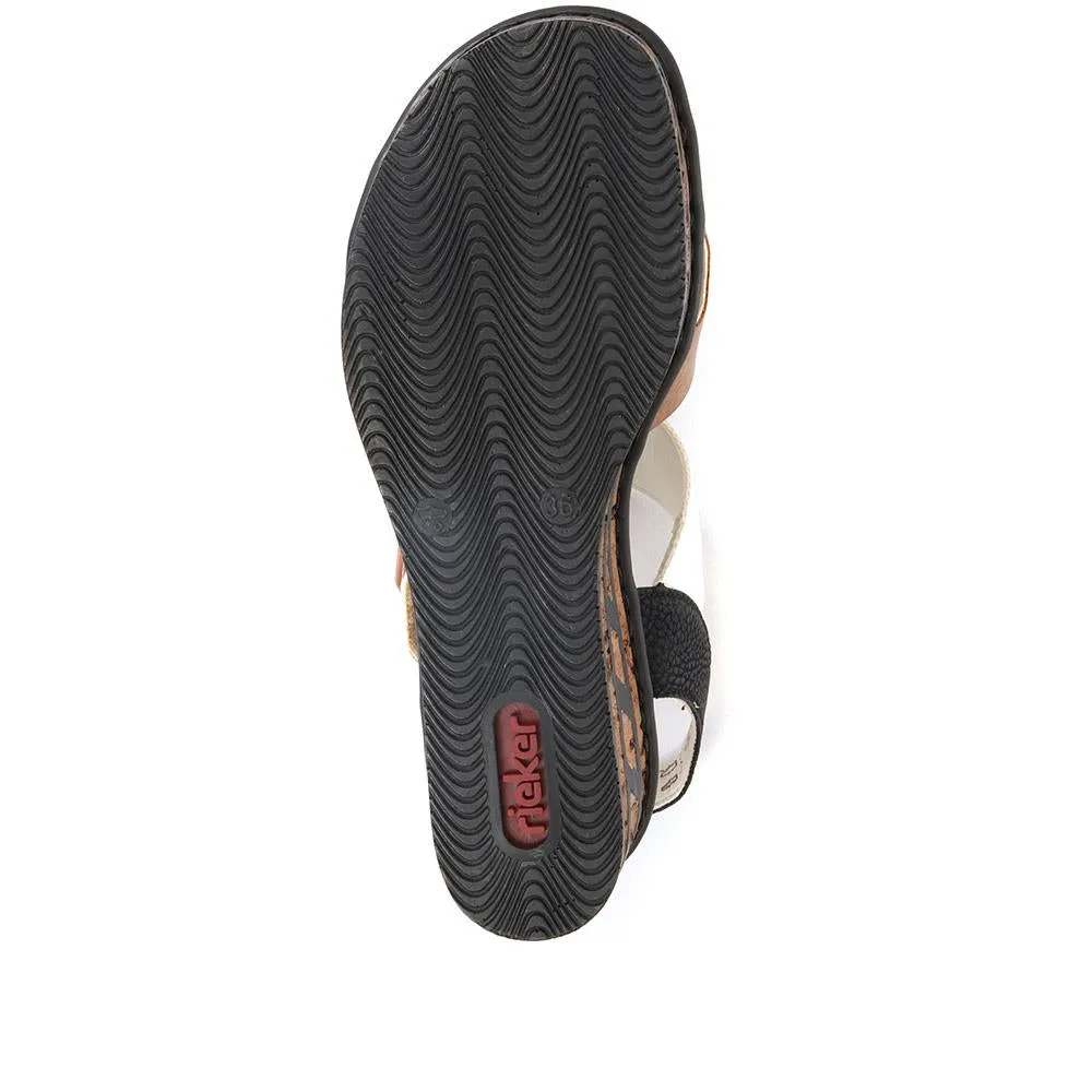 Wedge Two-Tone Sandals - RKR33519 / 319 713