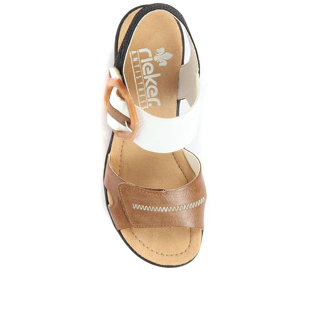 Wedge Two-Tone Sandals - RKR33519 / 319 713