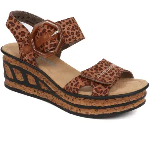 Wedge Two-Tone Sandals - RKR33519 / 319 713