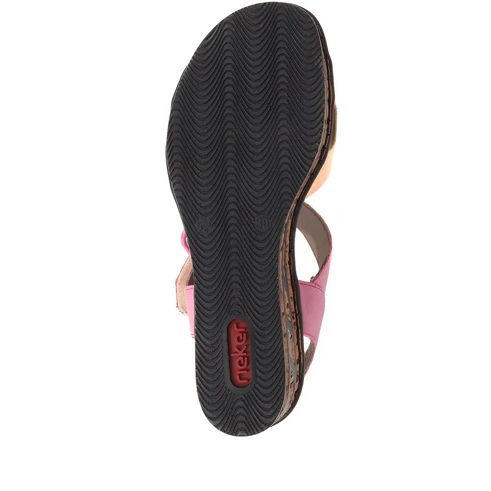 Wedge Two-Tone Sandals - RKR33519 / 319 713