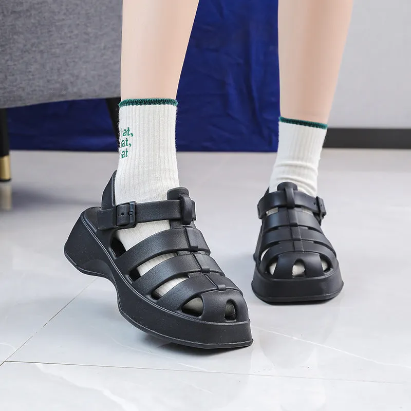 Wholesale Thick Sole Heightening Fashion Versatile Sandals