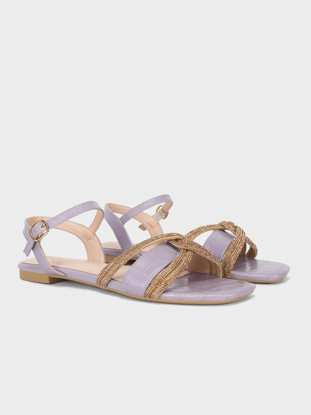 Women's "MARTINA" Crystals Detailing Sandals