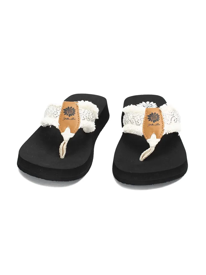 Yellow Box 52351 Womens Foseta Flip Flop Sandals Cream - 3